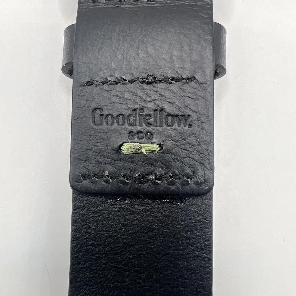 Goodfellow Genuine Leather Belt XL Black Classic Minimalist Work‎ Casual
